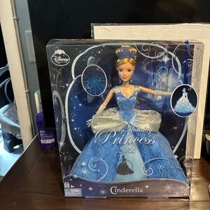 Disney Princess Cinderella Christmas Holiday Princess Doll figure 2012 Mattel